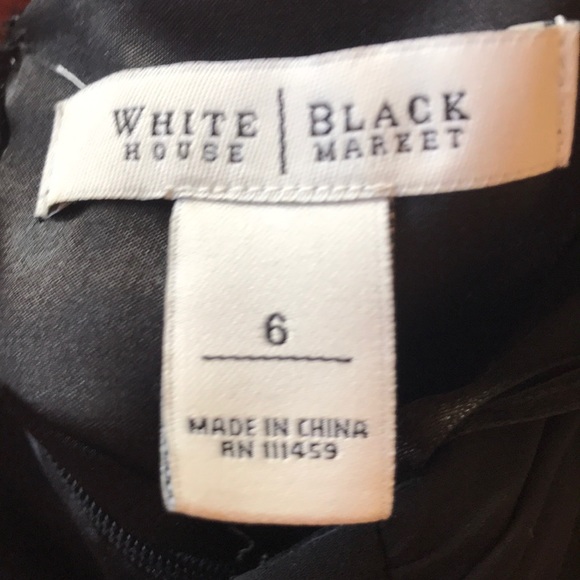 WHBM Strapless black dress - Picture 10 of 16